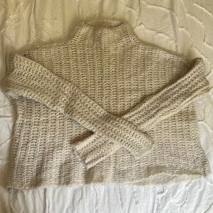 Aerie oatmeal boxy sweater